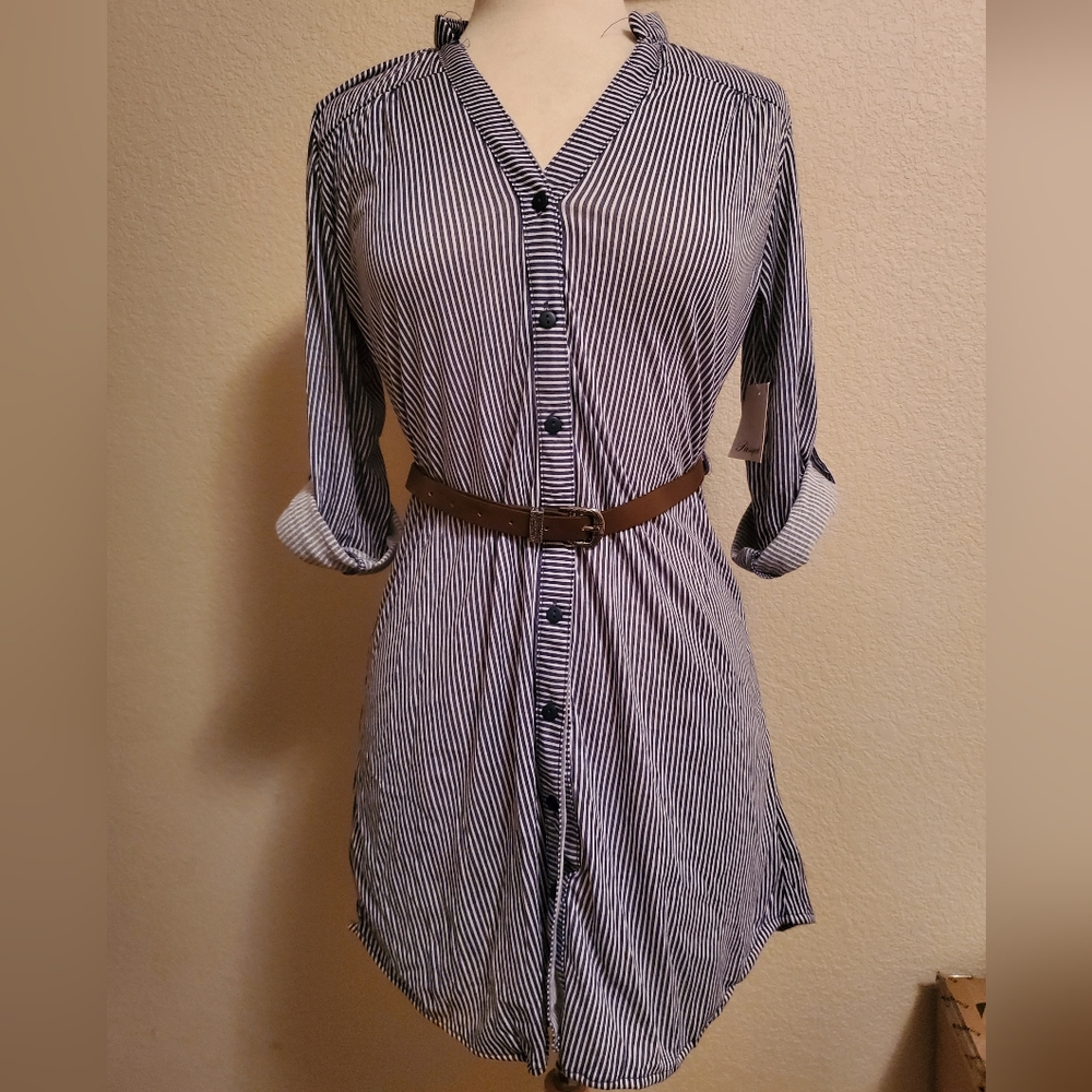 Button belt dress size L